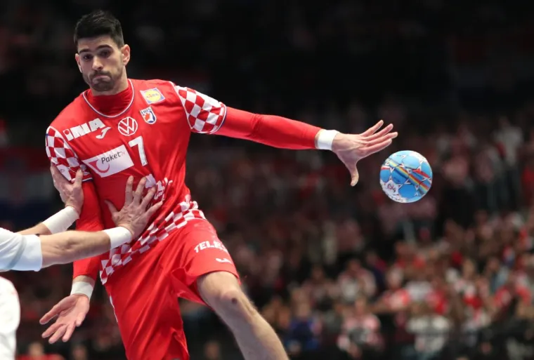 22.01.2020., Wiener Stadthalle, Bec, Austrija - Europsko rukometno prvenstvo, skupina 1, 4. kolo, Hrvatska - Spanjolska. Luka Stepancic Photo: Slavko Midzor/PIXSELL