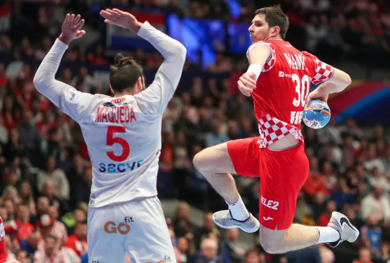 22.01.2020., Wiener Stadthalle, Bec, Austrija - Europsko rukometno prvenstvo, skupina 1, 4. kolo, Hrvatska - Spanjolska. Marko Mamic Photo: Slavko Midzor/PIXSELL