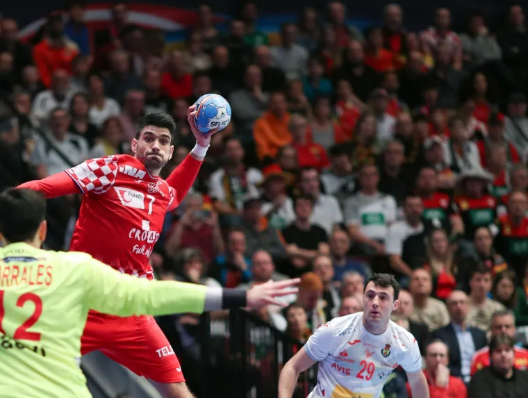 22.01.2020., Wiener Stadthalle, Bec, Austrija - Europsko rukometno prvenstvo, skupina 1, 4. kolo, Hrvatska - Spanjolska. Luka Stepancic Photo: Slavko Midzor/PIXSELL