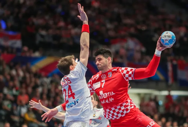 22.01.2020., Wiener Stadthalle, Bec, Austrija - Europsko rukometno prvenstvo, skupina 1, 4. kolo, Hrvatska - Spanjolska. Luka Stepancic Photo: Slavko Midzor/PIXSELL