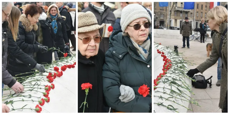 75 karanfila za žrtve holokausta na Trgu žrtava fa&scaron;izma: 'Nisu samo Židovi oni koji trebaju čuvati sjećanje na te događaje'