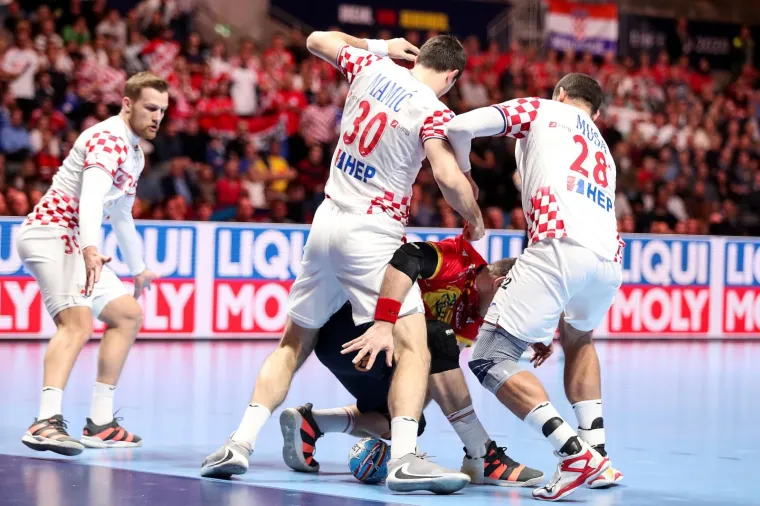 26.01.2020., Tele 2 Arena, Stockholm - Europsko rukometno prvenstvo, finale, Spanjolska - Hrvatska. 
Zeljko Musa, Marko Mamic. 
Photo: Luka Stanzl/PIXSELL
