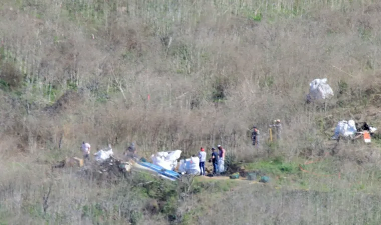 [FOTO] STRAVA I UŽAS: Mjesto pada Kobeovog helikoptera krije mračnu tajnu; Otkriven novi detalj koji ledi krv u žilama