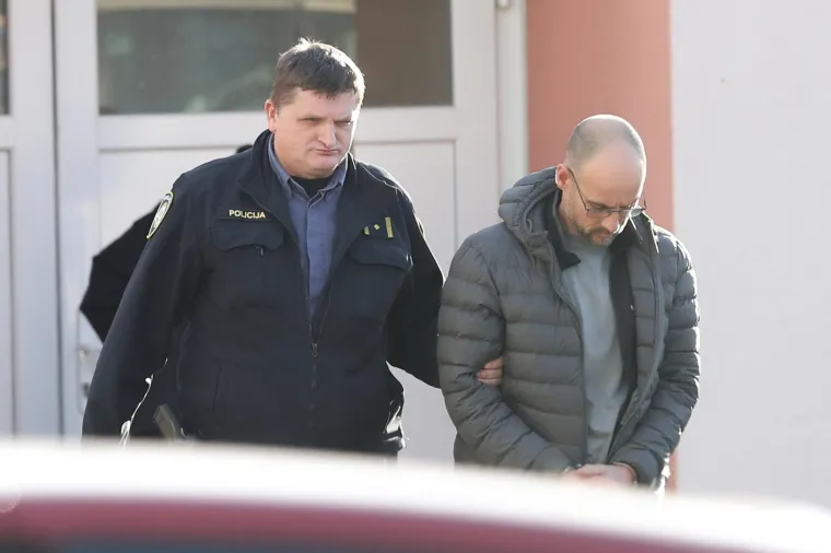 30.01.2020., Zagreb - Osumljiceni za ubojstvo Ibrahima Dedica, Tomislav Viktor Basa ispitan na opcinskom drzavnom odvjetnistvu. 
Photo: Luka Stanzl/PIXSELL