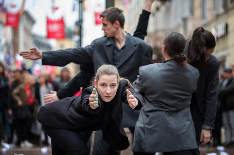01.02.2020., Rijeka - Hodaci-ce &ndash; futuristicka vizija kultne Trafikove predstave Hodac. Photo: Nel Pavletic/PIXSELL