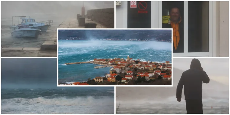 Kad priroda pokaže svu svoju moć! Pogledajte žestoke nalete orkanske bure u mjestu podno Velebita