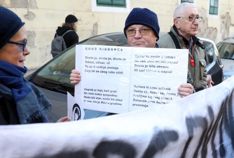 Prosvjed protiv izmjena GUP-a ispred Gradske skup&scaron;tine