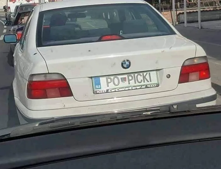 YE81 5E, PRASE: Ove tablice viđene u Hrvatskoj će vas nasmijati do suza