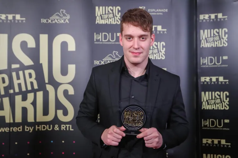 06.02.2020., Zagreb -  Hotel Esplanade, Zagreb - Dodjela glazbene nagrade Top.hr Music Awards. Jure Brkljaca. 
Photo: Luka Stanzl/PIXSELL