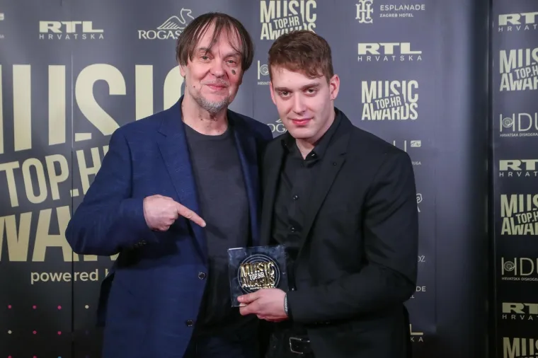 06.02.2020., Zagreb -  Hotel Esplanade, Zagreb - Dodjela glazbene nagrade Top.hr Music Awards. Jure Brkljaca, Miroslav Rus. 
Photo: Luka Stanzl/PIXSELL