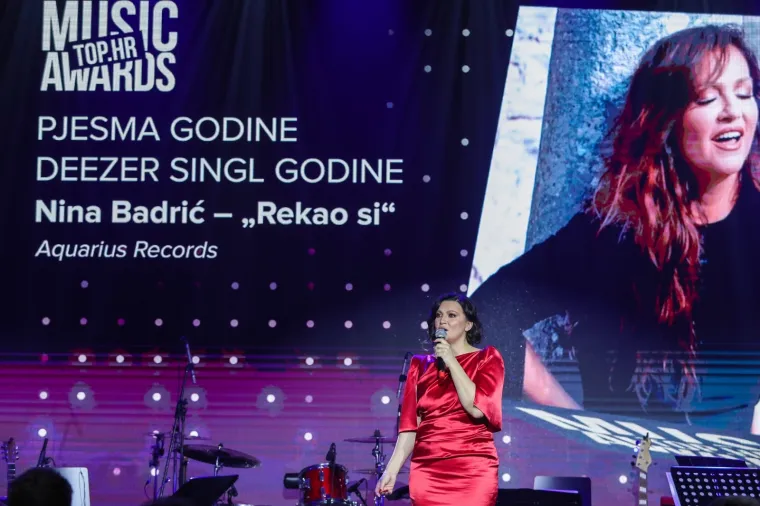 06.02.2020., Zagreb -  U hotelu Esplanade odrzana je dodjela glazbene nagrade Top.hr Music Awards. Nina Badric. 
Photo: Luka Stanzl/PIXSELL