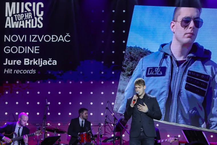 06.02.2020., Zagreb -  U hotelu Esplanade odrzana je dodjela glazbene nagrade Top.hr Music Awards. Jure Brkljaca. 
Photo: Luka Stanzl/PIXSELL