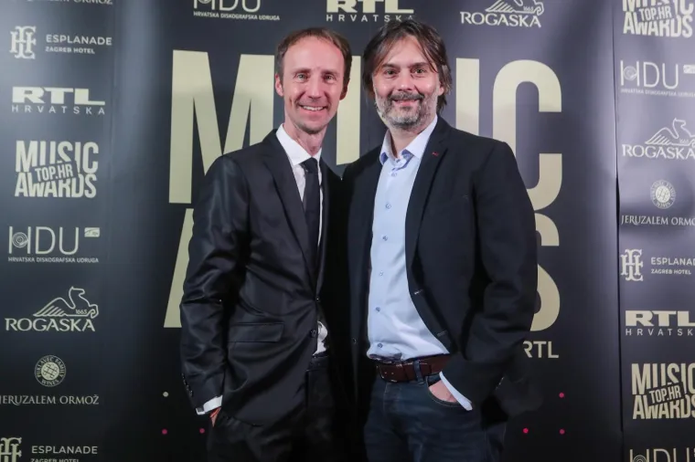06.02.2020., Zagreb -  U hotelu Esplanade odrzana je dodjela glazbene nagrade Top.hr Music Awards. Marc Puskaric, Drazen Klaric. 
Photo: Luka Stanzl/PIXSELL