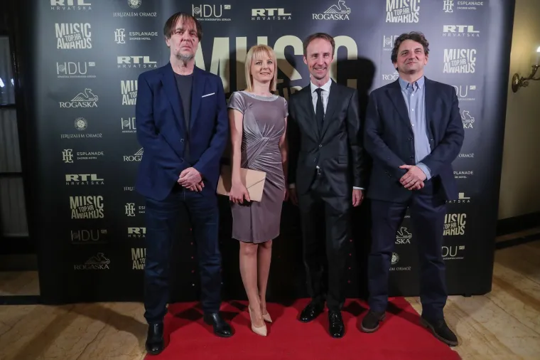 06.02.2020., Zagreb -  U hotelu Esplanade odrzana je dodjela glazbene nagrade Top.hr Music Awards. Miroslav Rus, Marc Puskaric. 
Photo: Luka Stanzl/PIXSELL