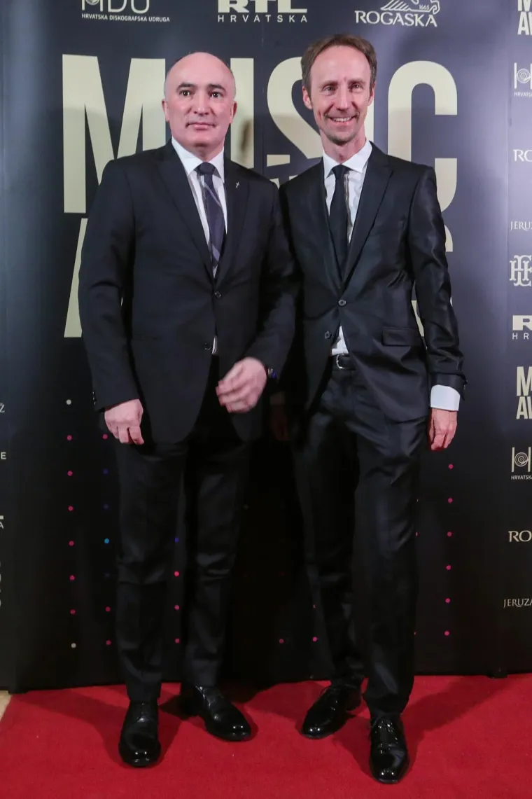 06.02.2020., Zagreb -  U hotelu Esplanade odrzana je dodjela glazbene nagrade Top.hr Music Awards. Ivan Tolj. Marc Puskaric. 
Photo: Luka Stanzl/PIXSELL