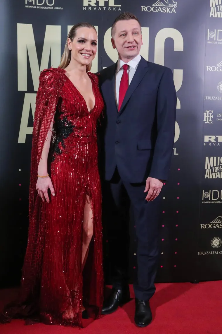 06.02.2020., Zagreb -  U hotelu Esplanade odrzana je dodjela glazbene nagrade Top.hr Music Awards. Ana Radisic, Tomislav Jelincic
Photo: Luka Stanzl/PIXSELL