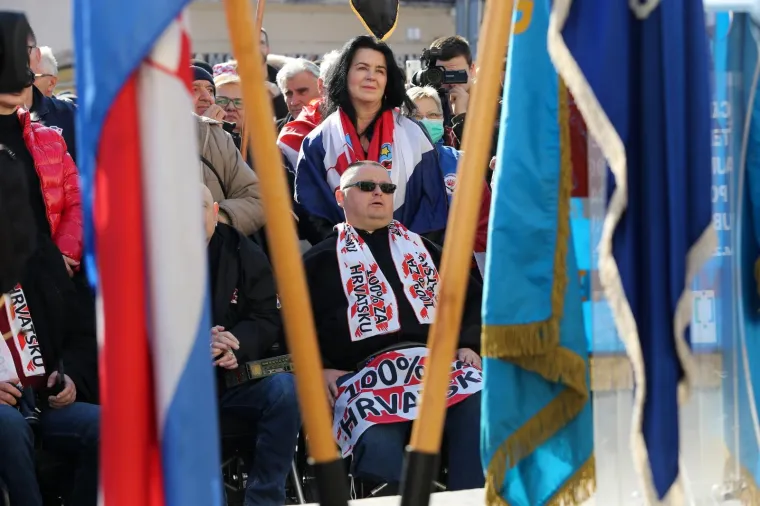 Prosvjed branitelja u Samoboru protiv Beljaka: 'Cilj nam je zaustaviti građanski rat koji se događa'