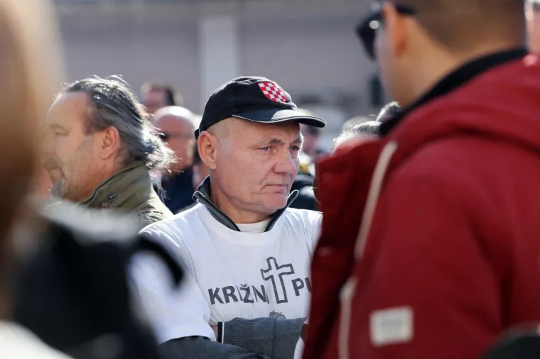 Prosvjed branitelja u Samoboru protiv Beljaka: 'Cilj nam je zaustaviti građanski rat koji se događa'