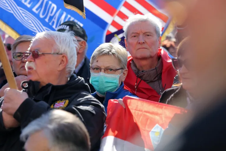 Prosvjed branitelja u Samoboru protiv Beljaka: 'Cilj nam je zaustaviti građanski rat koji se događa'