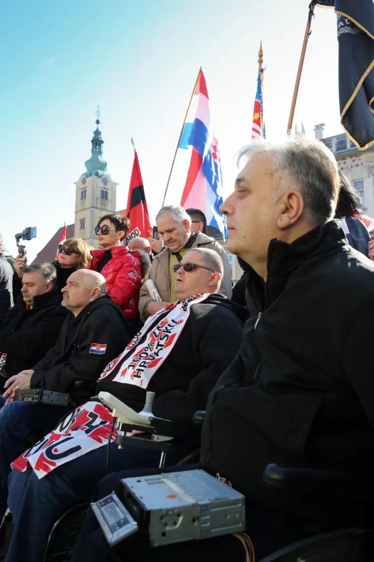 Prosvjed branitelja u Samoboru protiv Beljaka: 'Cilj nam je zaustaviti građanski rat koji se događa'