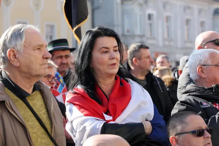 Prosvjed branitelja u Samoboru protiv Beljaka: 'Cilj nam je zaustaviti građanski rat koji se događa'