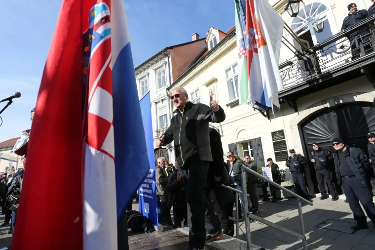 Prosvjed branitelja u Samoboru protiv Beljaka: 'Cilj nam je zaustaviti građanski rat koji se događa'