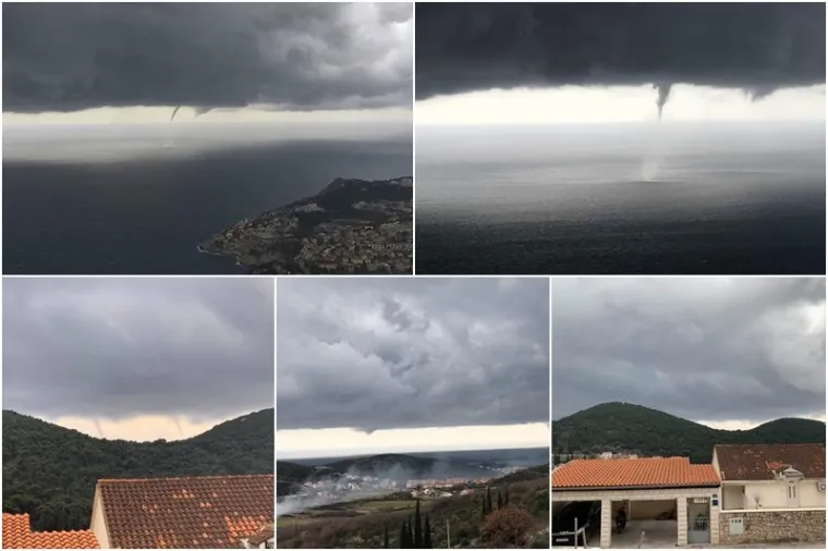 U Dubrovniku pijavice i funeli: Očekuje se pravo nevrijeme!