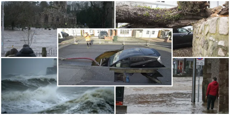 Smrt u Sloveniji, otkazani letovi, nestala struja, auto propao u rupu: Stravična oluja pogodila Europu!