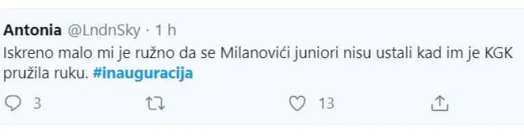 'Kolinda u crnom, do&scaron;la si je na sprovod': Ovo su 'najlajkaniji' komentari s inauguracije