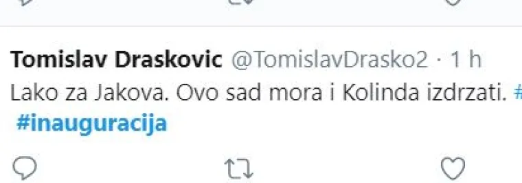 'Kolinda u crnom, do&scaron;la si je na sprovod': Ovo su 'najlajkaniji' komentari s inauguracije