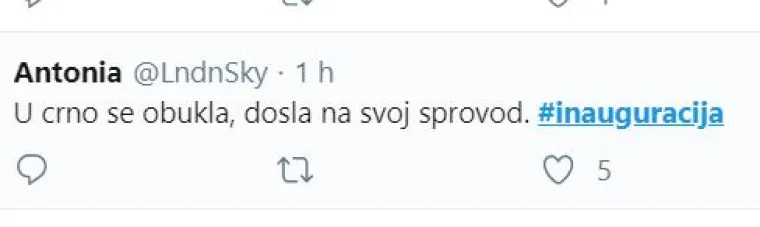 'Kolinda u crnom, do&scaron;la si je na sprovod': Ovo su 'najlajkaniji' komentari s inauguracije