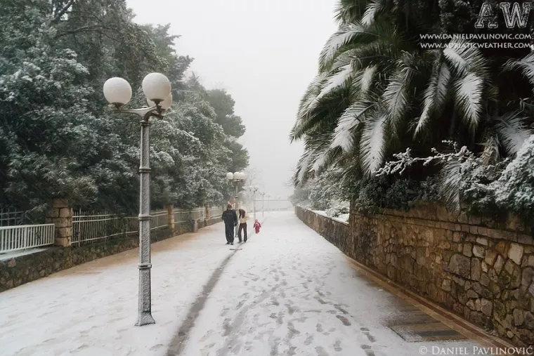 Ovako je izgledao Dubrovnik prije točno 11 godina! Poharala ga je jedna od najjačih snježnih mećava 'Tara'