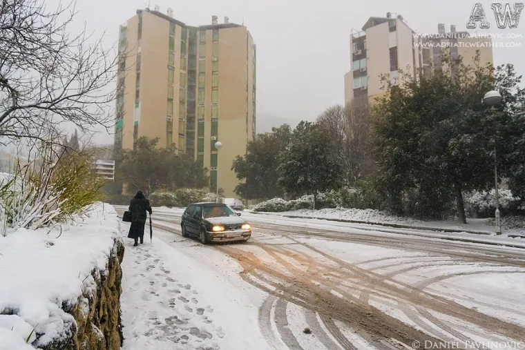 Ovako je izgledao Dubrovnik prije točno 11 godina! Poharala ga je jedna od najjačih snježnih mećava 'Tara'