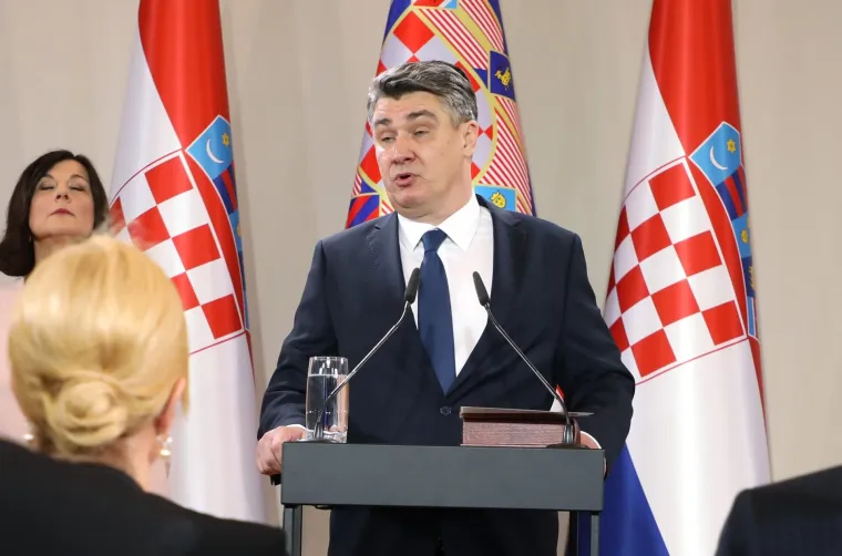 Zagreb, 18.02.2020 - Sve&egrave;ana ceremonija inauguracije izabranog predsjednika Republike Hrvatske Zorana Milanovi&aelig;a. foto HINA/ Damir SEN&Egrave;AR/ t