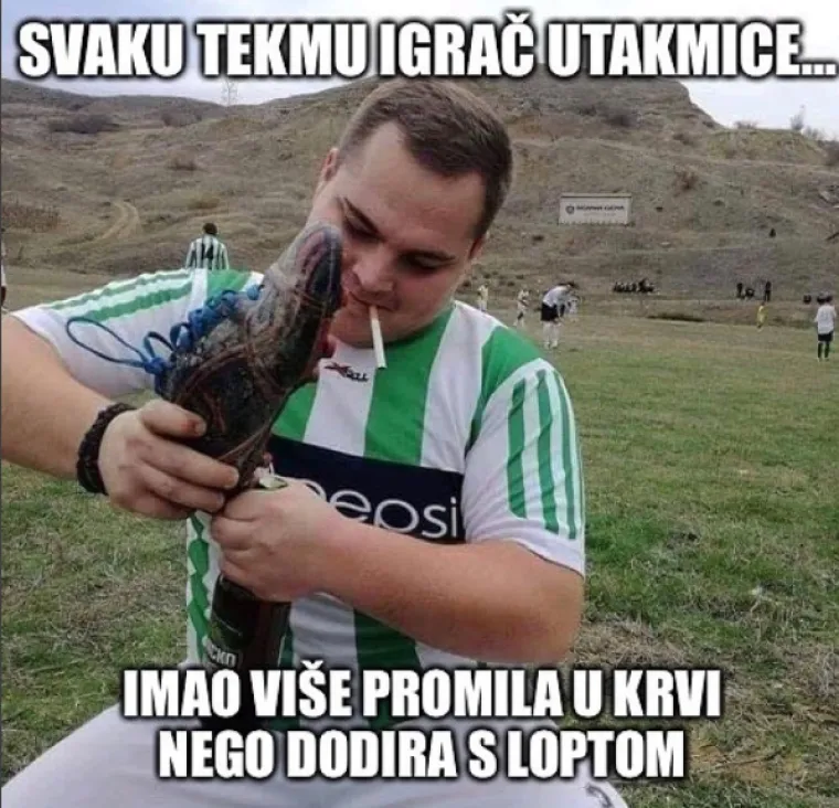 "Prosječni Nogometa&scaron;": Ovi memovi savr&scaron;eno opisuju lokalne nogometne zvijezde