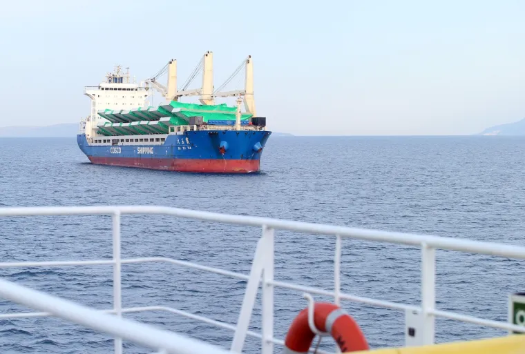 Kod Ploča usidrio se brod iz Kine s dijelovima za izgradnju Pelje&scaron;kog mosta