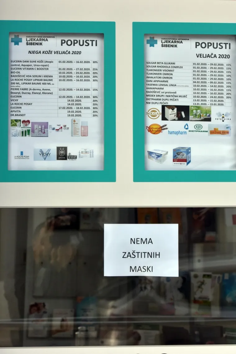 Hrvati i dalje ne slu&scaron;aju savjete oko koronavirusa: Panika se &scaron;iri, maske nestale i u &Scaron;ibeniku