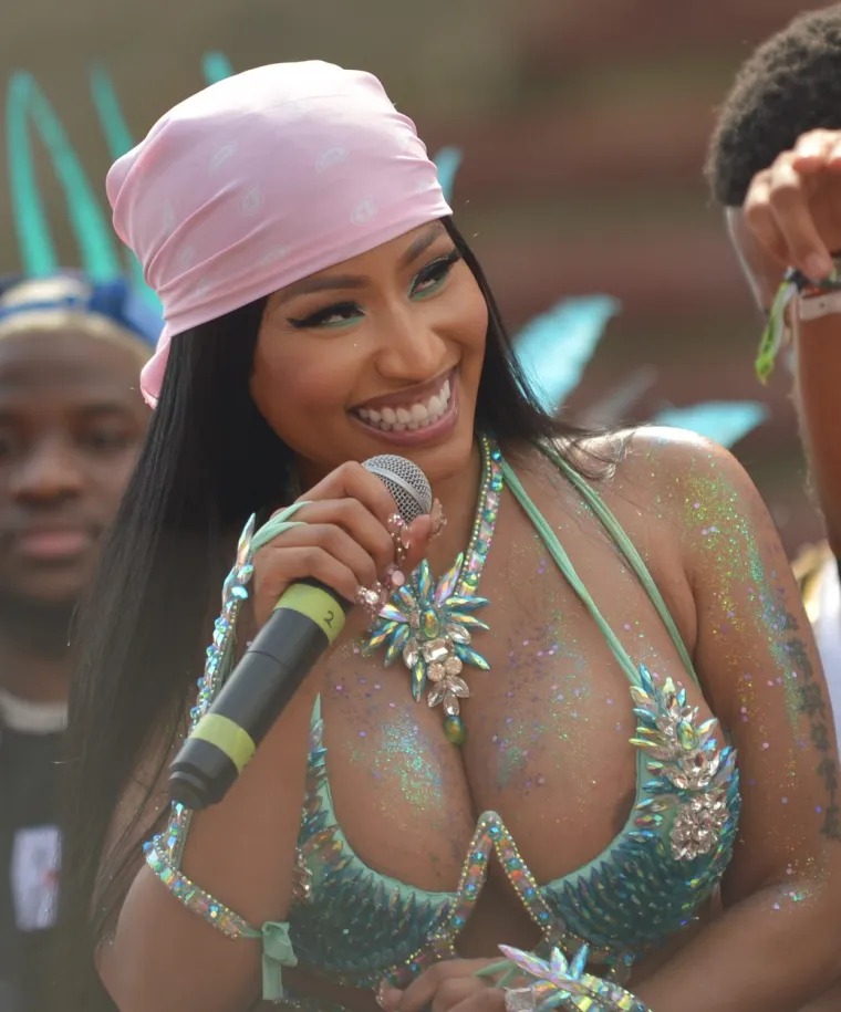 Reperica Nicki Minaj nastupila je na glazbenom kamionu na karnevalu u Port of Spainu u Trinidadu i Tobagu. Foto: Profimedia