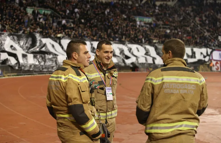 04.03.2020., stadion Poljud, Split - Hrvatski Telekom Prva liga, 25. kolo, HNK Hajduk - GNK Dinamo. Atmosfera prije pocetka utakmice.Photo: Ivo Cagalj/PIXSELL