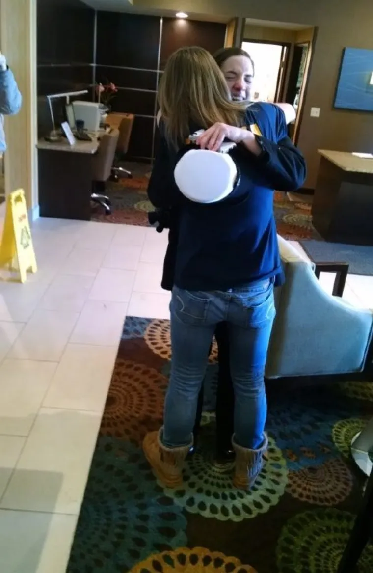 'Moja je sestra imala vrlo ograničen broj ulaznica za svoju promociju, zbog čega ja nisam mogla prisustvovati, ali ono &scaron;to nije znala jest da sam ipak odlučila uskočiti u avion i dočekati je u hotelu'