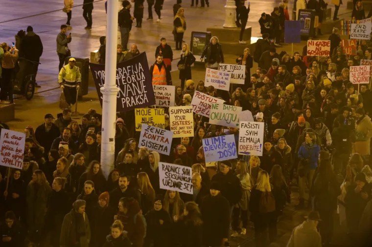 Tisuće ljudi na Noćnom mar&scaron;u za prava žena: 'Patrijarhat siluje'