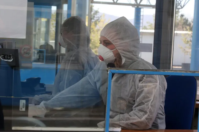 11.03.2020., Rijeka - Pojačane kontrole na graničnom prijelazu Rupa zbog koronavirusa. Foto: Goran Kovačić/PIXSELL