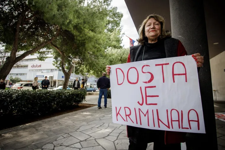 ''Dosta je kriminala'': U Splitu održan prosvjedni skup podr&scaron;ke Filipu Zavadlavu