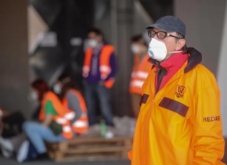 20.03.2020., Dvorana Arena, Zagreb - Nacionalni stozer civilne zastite postavlja krevete za oboljele od korona virusa u dvorani Arene Zagreb.Photo: Marko Prpic/PIXSELL