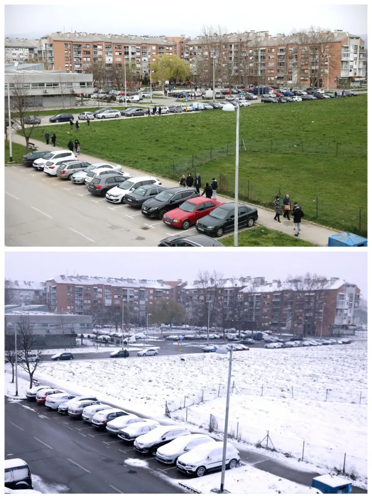 Zagreb pod bijelim pokrivačem: Nakon koronavirusa i potresa stigao nam je i snijeg u proljeću!