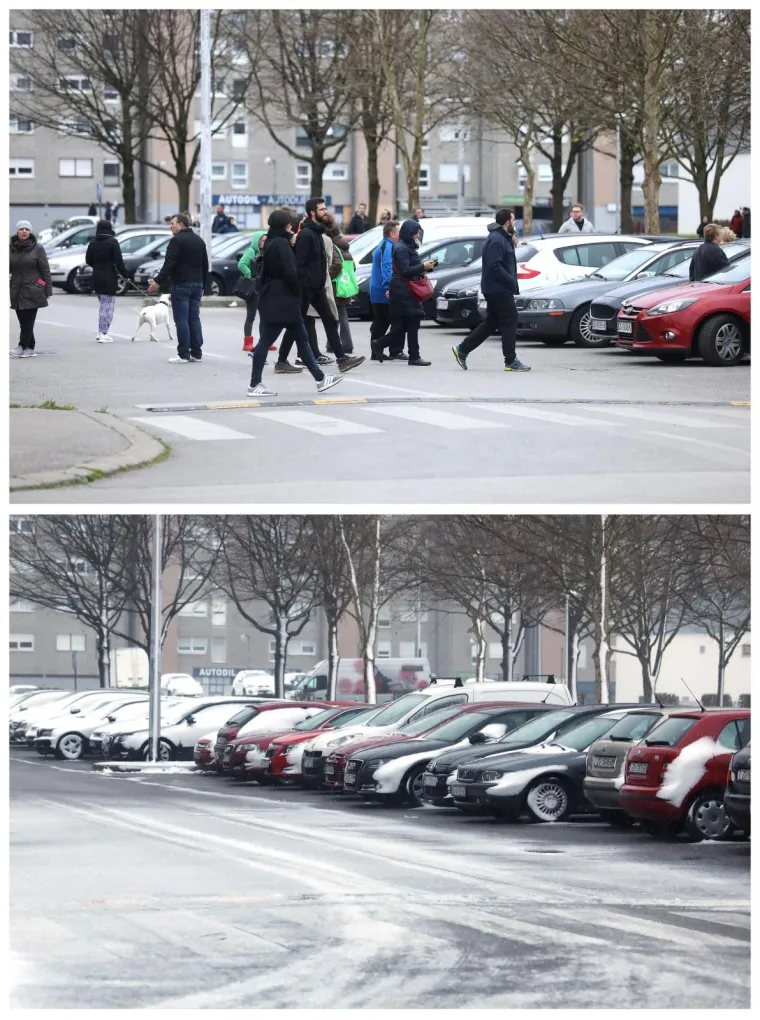 22./24.03.2020., Zagreb - Nakon nedjeljnog potresa Zagreb se jutros probudio pod snijeznim pokrivacem i uz temperaturu ispod nule. Iako je i u nedjelju bilo hladno, snijeg bi dodatno otezao stanje. Pogledajte kako izgledaju mjesta na kojima su se prije dva dana sklanjali Zagrepcani.
 Photo: Patrik Macek/PIXSELL