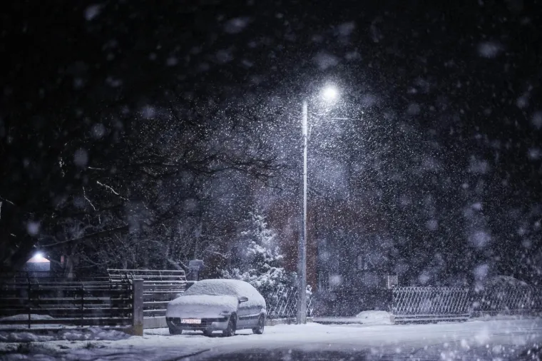 23.03.2020., Zagreb - U vecernjim satima na zagrebackom podrucju pao je snijeg. 
Photo: Tomislav Miletic/PIXSELL