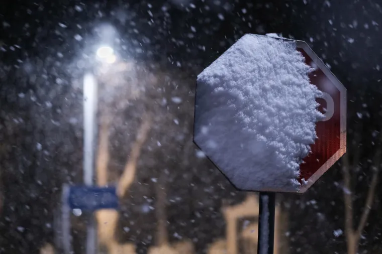 23.03.2020., Zagreb - U vecernjim satima na zagrebackom podrucju pao je snijeg. 
Photo: Tomislav Miletic/PIXSELL