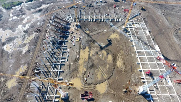 OSJEČANI POKAZALI MODRIMA KAKO SE TO RADI: Dok u Zagrebu samo pričaju o novom stadionu, 300 km dalje gradi se punom parom