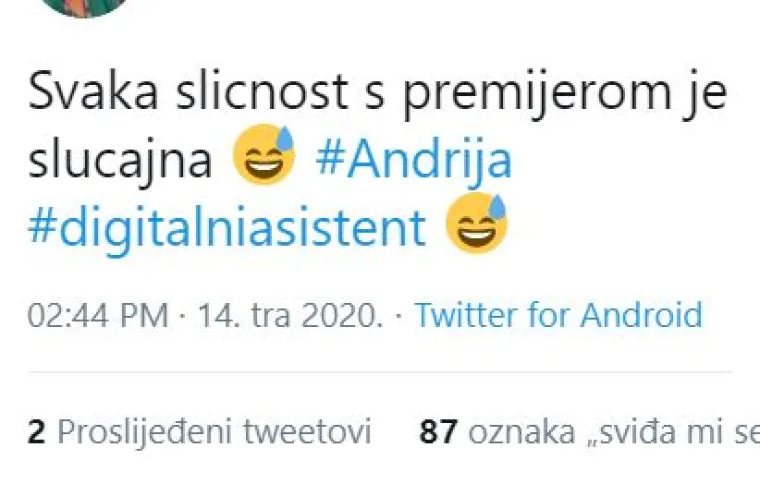 Rastu šale na račun WhatsApp pomoćnika Andrije: 'Bilo bi bolje da je dr.Franjo'